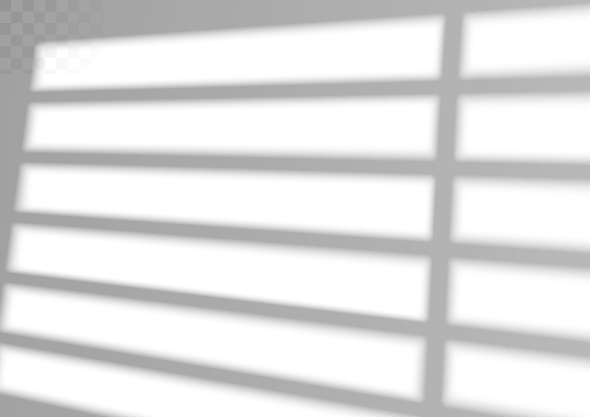 Window and blinds shadow. Realistic light effect of shadows and natural lighting. Vector