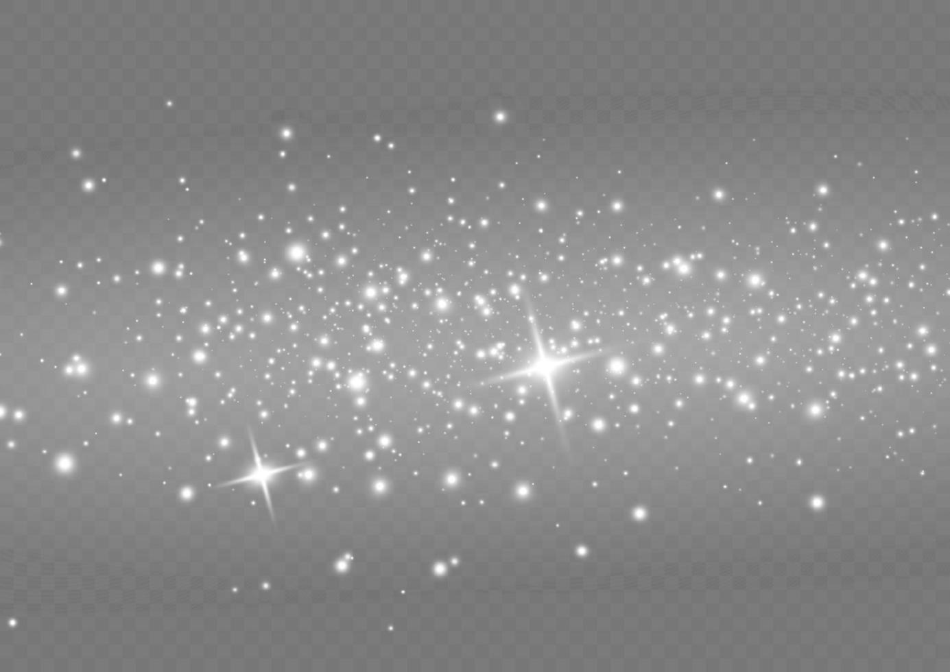 efecto de luz especial de brillo de chispas blancas. destellos vectoriales. efecto de partículas de polvo mágico brillante. chispas de polvo de estrellas vector