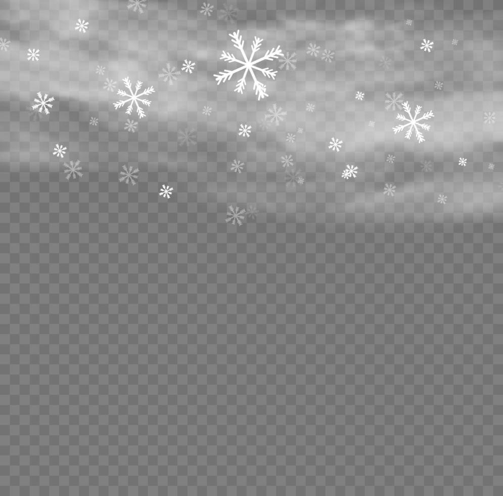 Snow and wind. White gradient decorative element.vector illustration. winter and snow with fog. wind and fog. vector