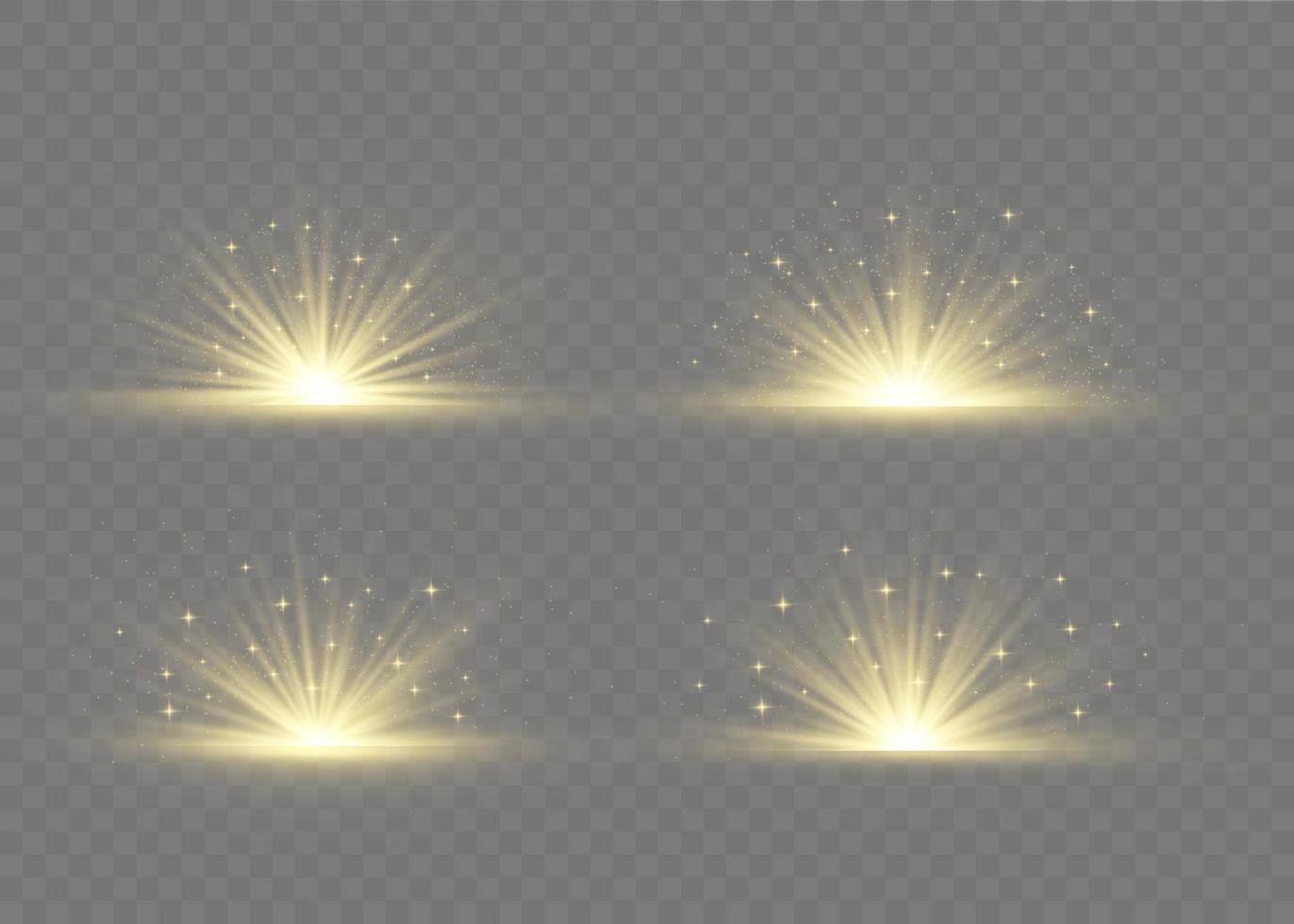 Explosion light effect. Abstract blue and yellow light rays effect background. The vector shines with golden bright light. Golden glitter burst with sparkles. Glow light effect, bright gold