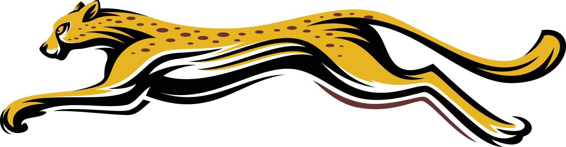 Cheetah Fast Run Logo Vector