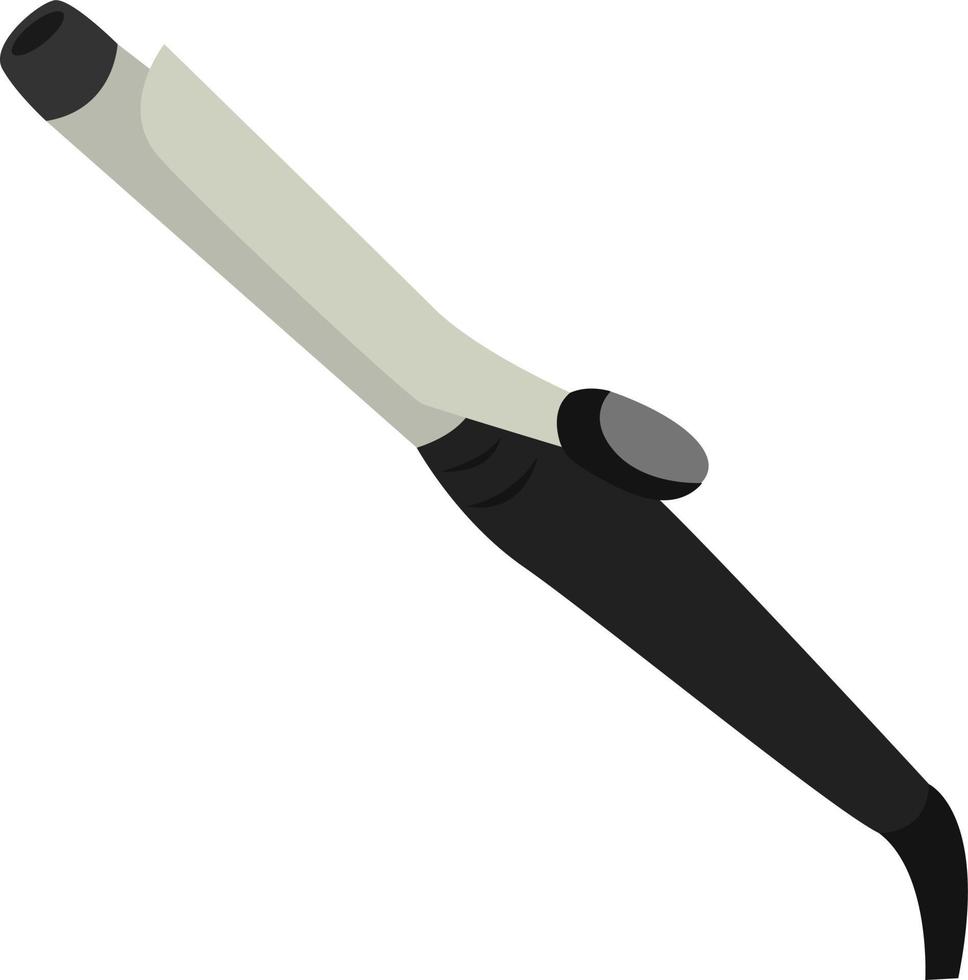 Hair tongs, illustration, vector on white background.