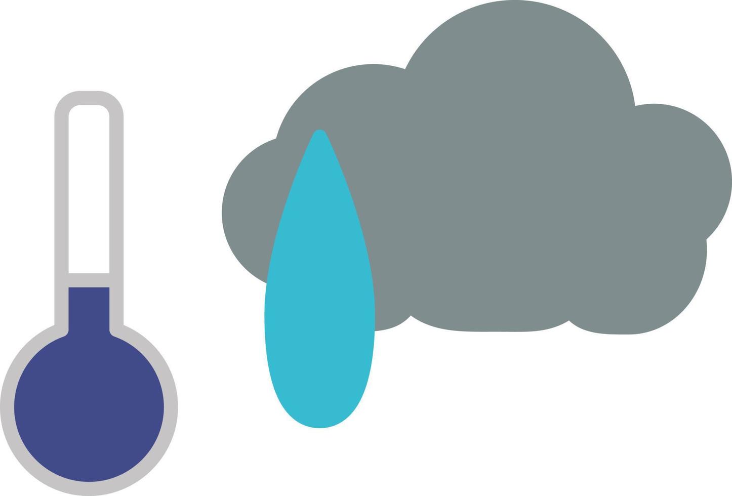 Grey rain cloud, illustration, on a white background. vector