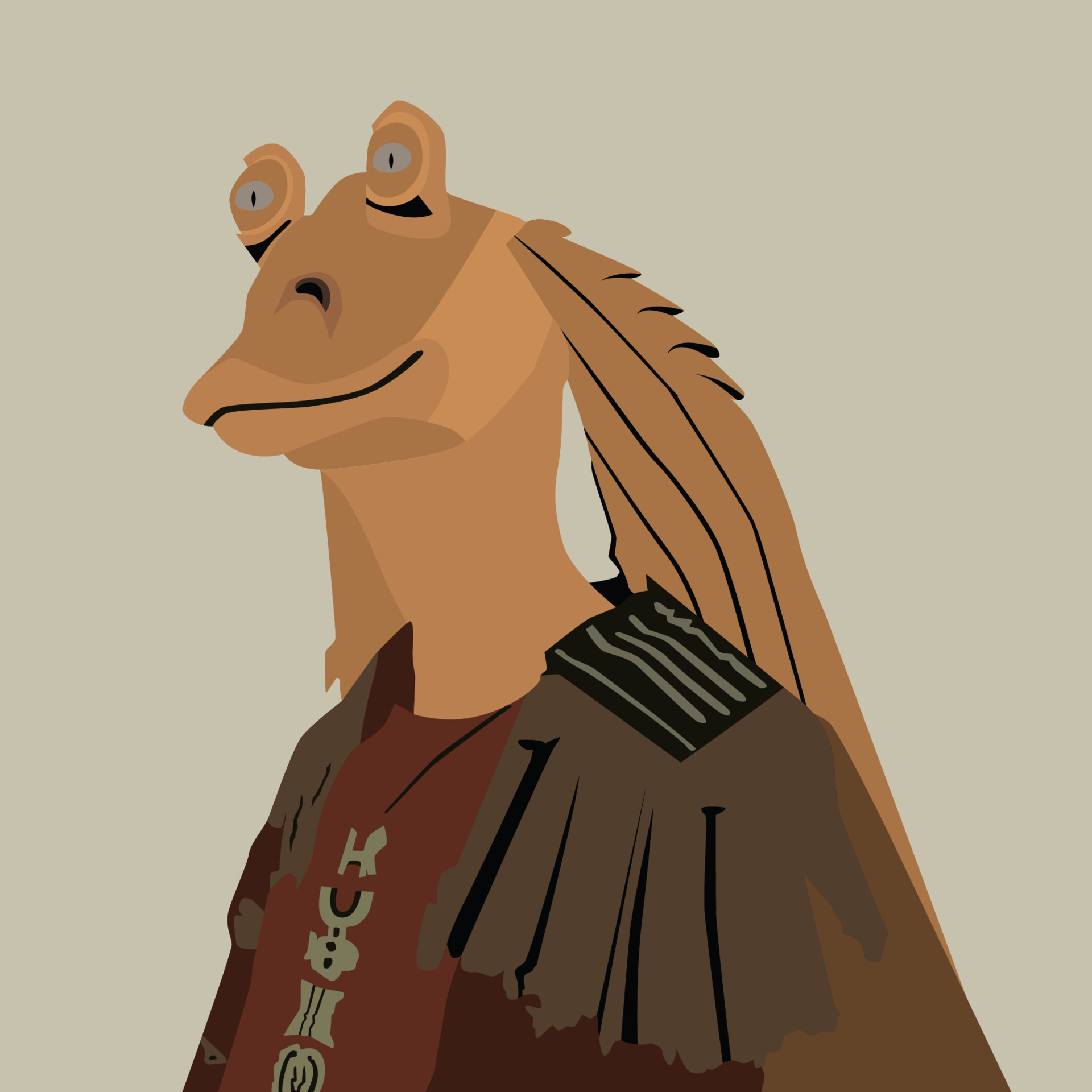 Jar Jar Binks 13662221 Vector Art at Vecteezy