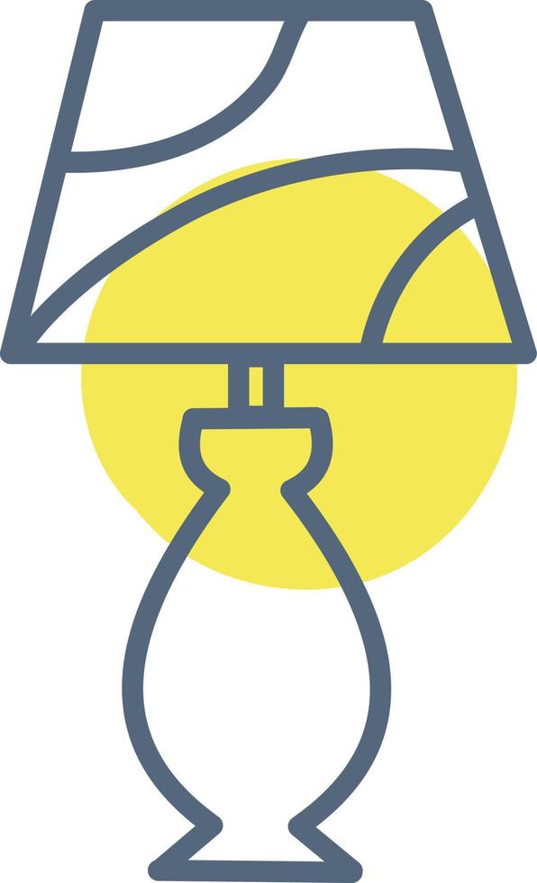 Bedroom lamp, illustration, vector on a white background.