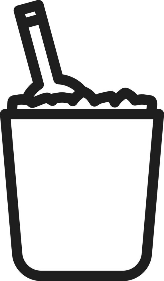Cold wine, illustration, vector on a white background.