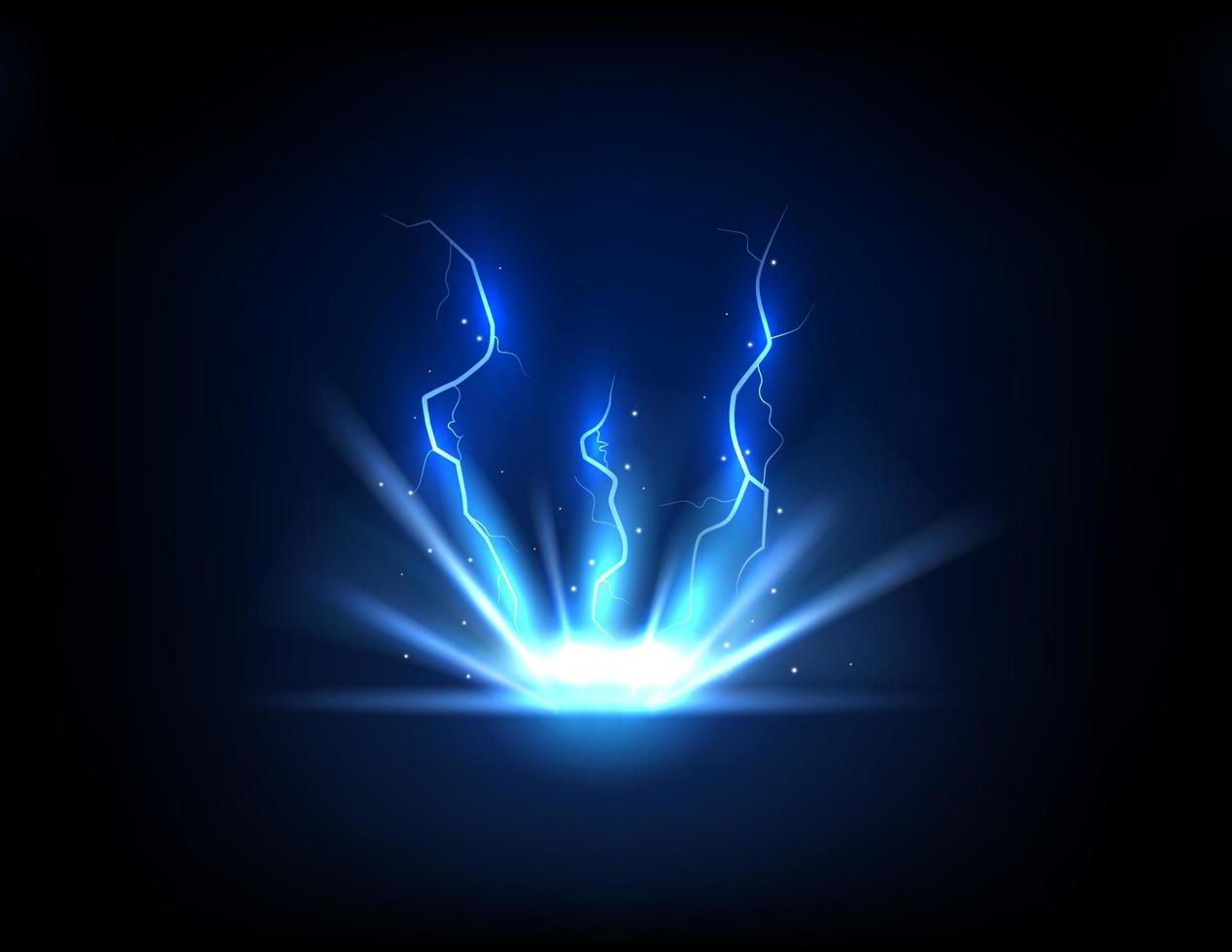 Abstract background in the form of lightning. Sparks of Light. Vector Lightning Background. Vector Illustration