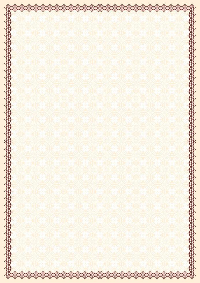 Frame with a background for a certificate vector
