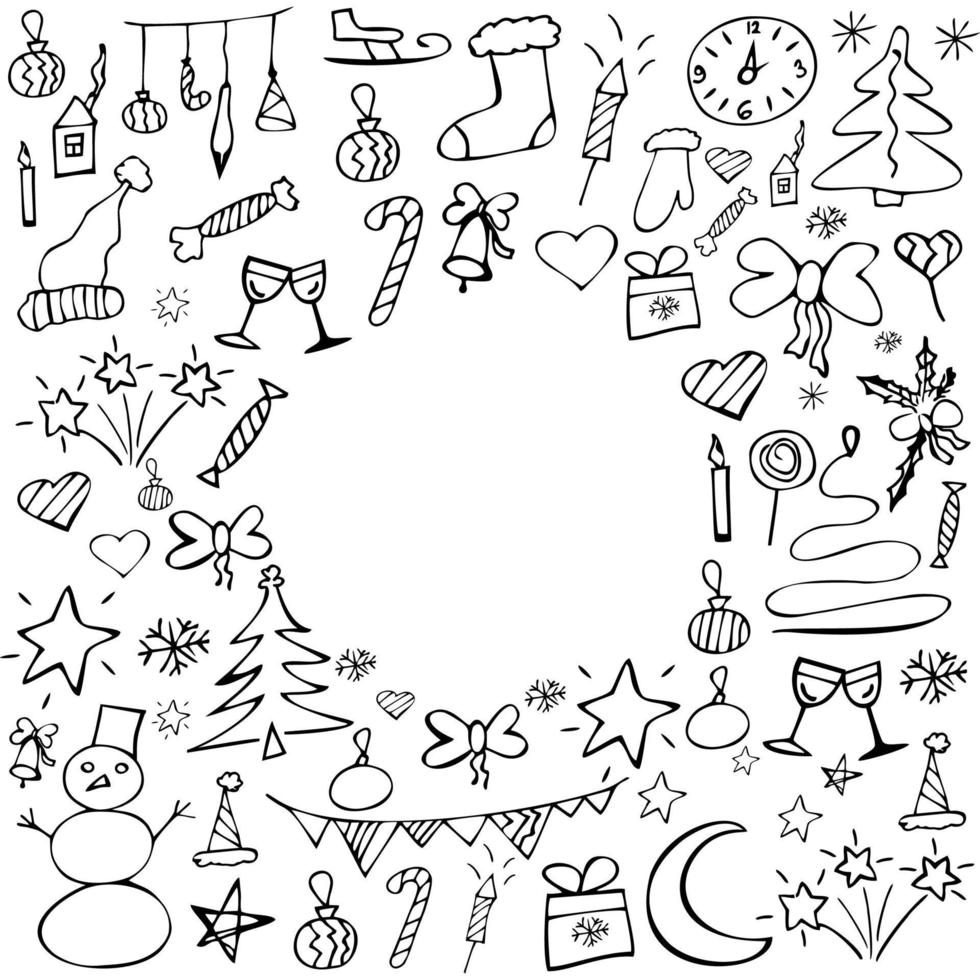 holiday,a set of icons for christmas vector