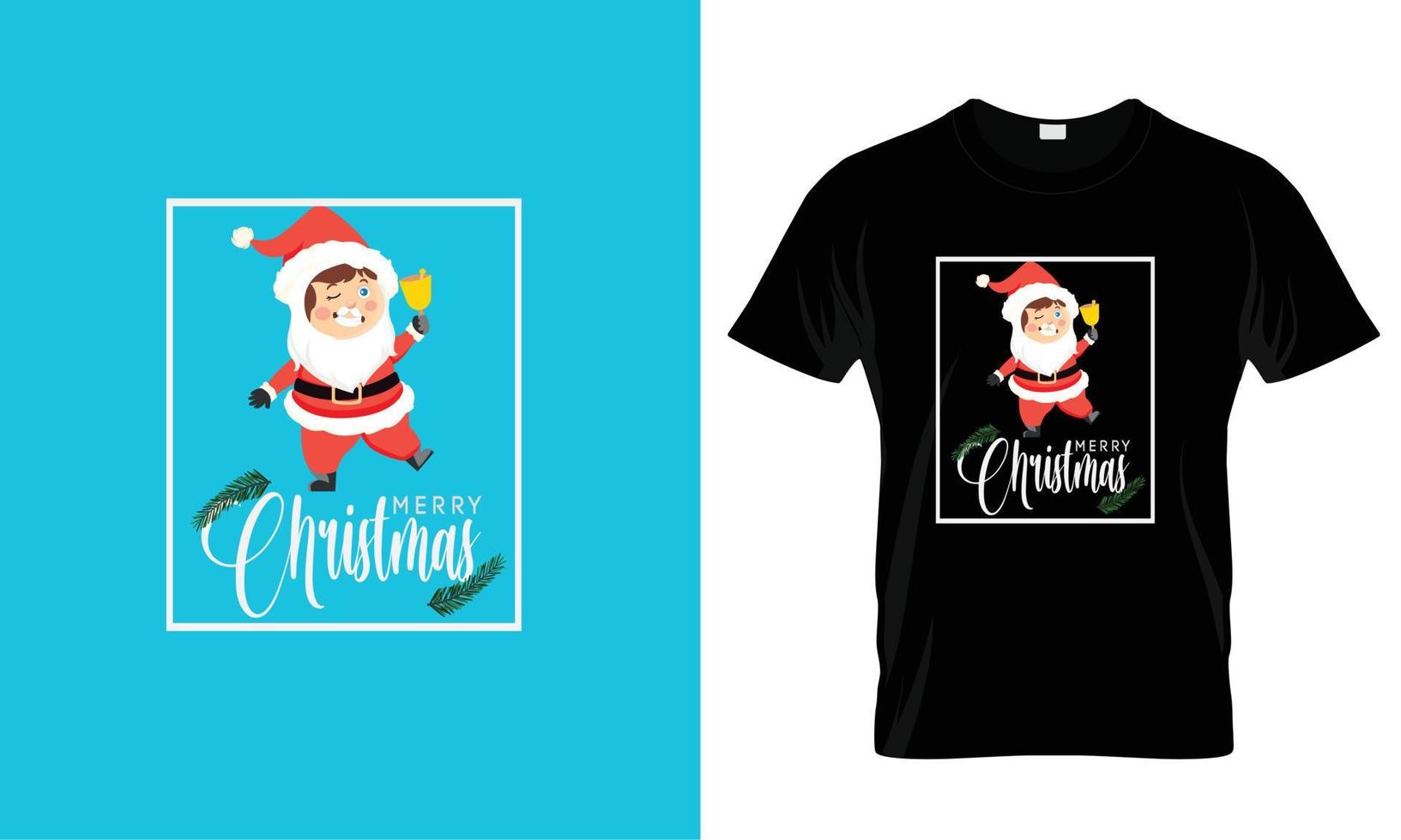 diseño de camiseta de navidad vector