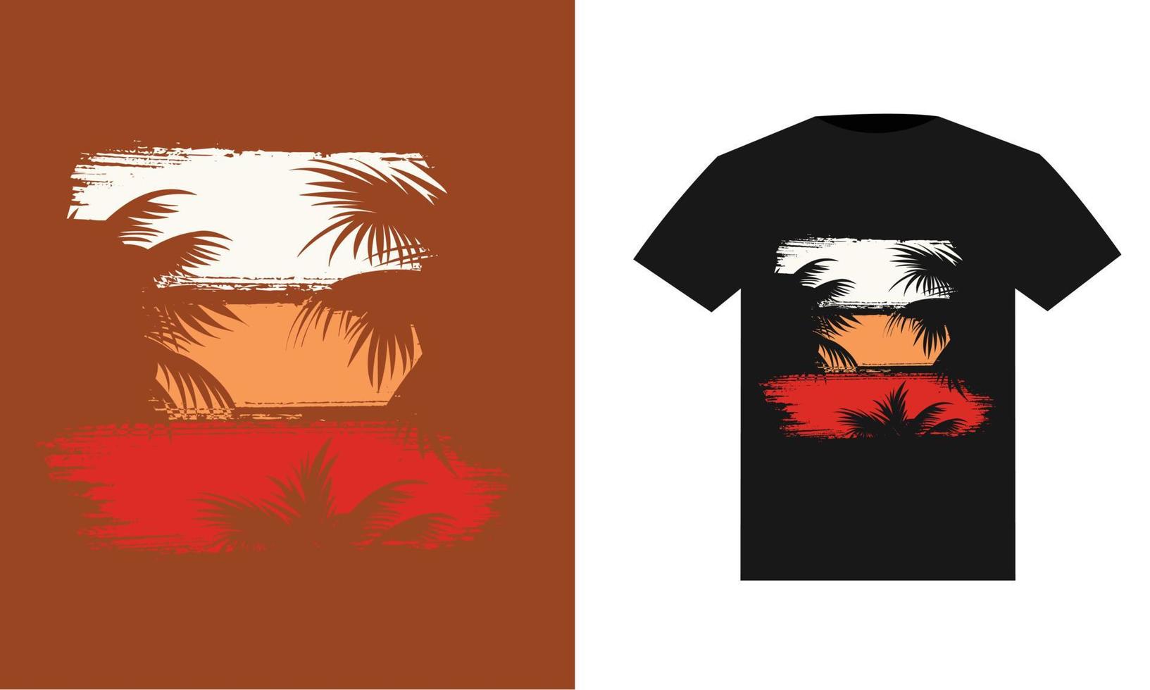 T-shirt template design vector