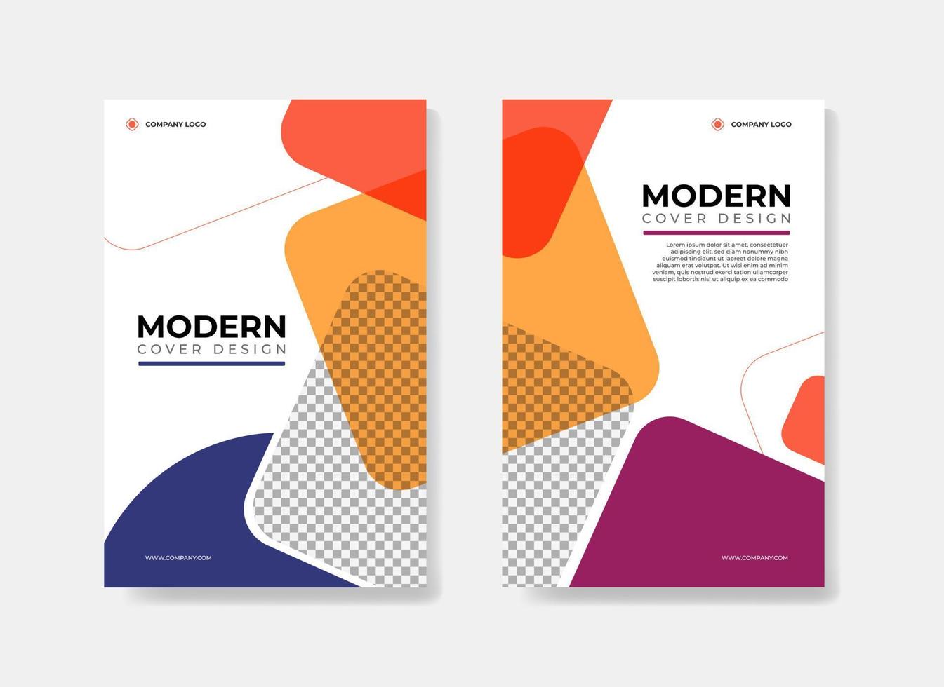 Modern company cover template design for brochure, annual report, poster, flyer, layout vector