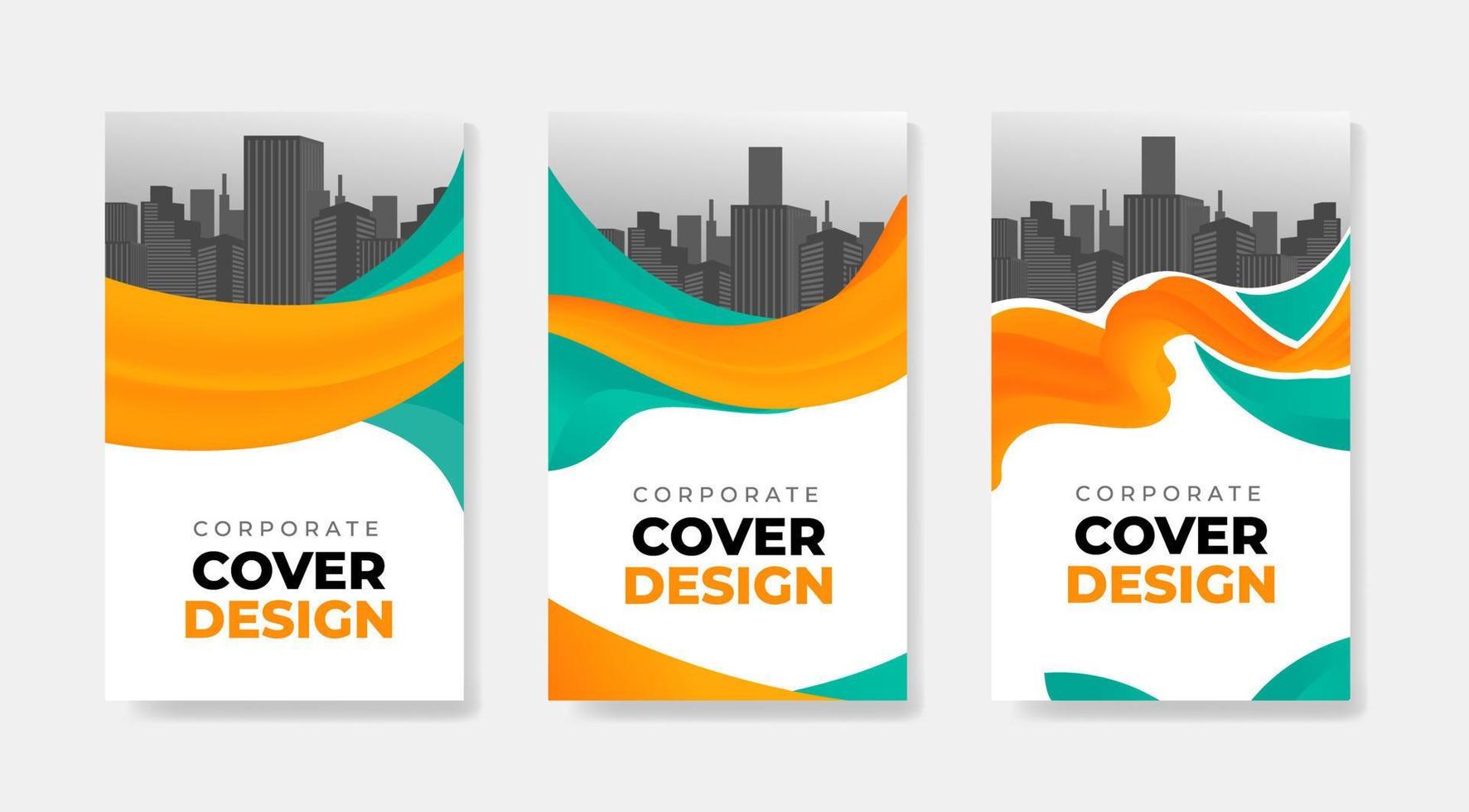 diseño corporativo moderno para folleto, informe anual, afiche, volante, diseño de tamaño a4 vector