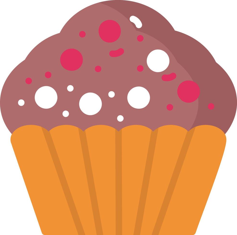 Cupcake Flat Icon vector