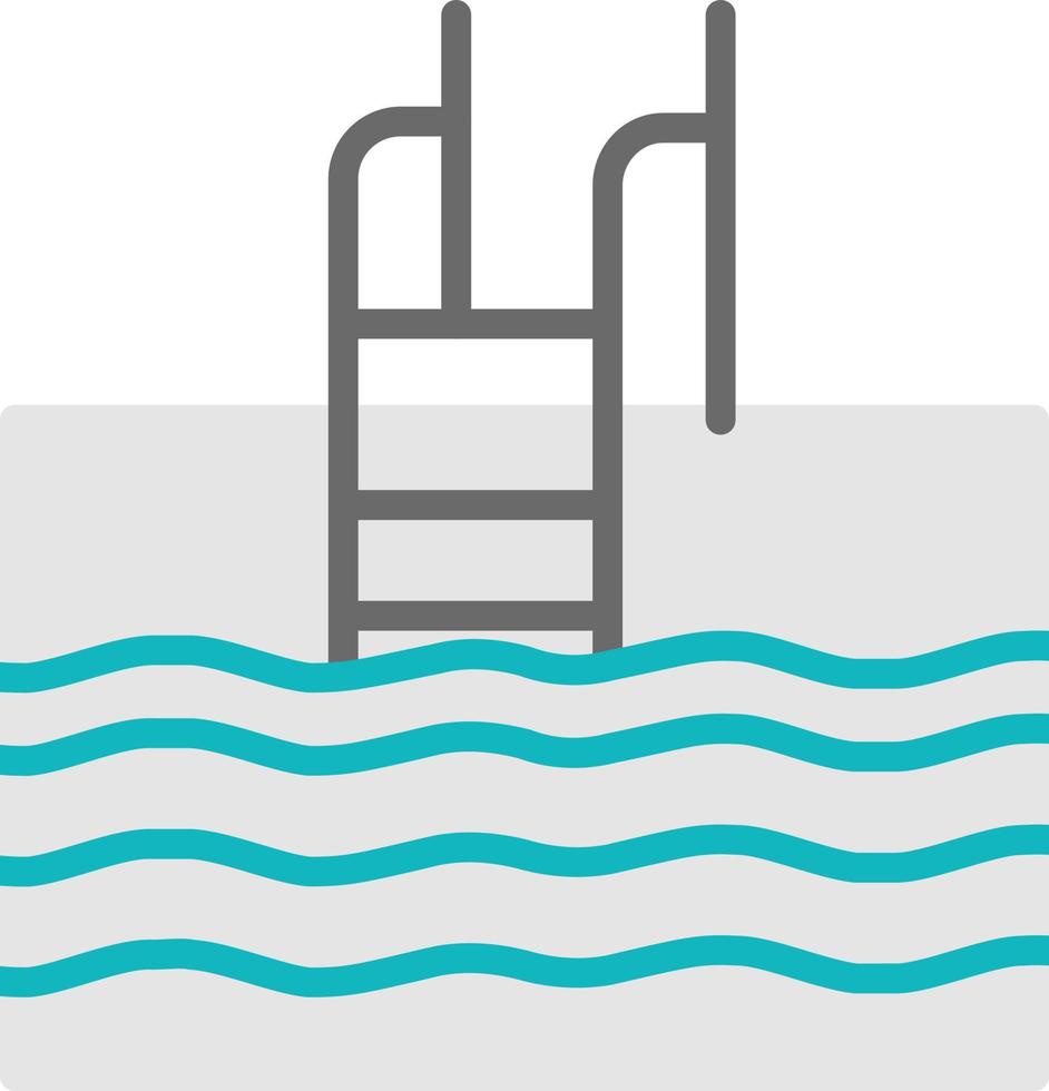 Swimming Pool Flat Icon vector