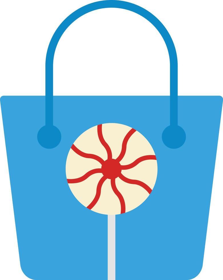 Candy Bag Flat Icon vector