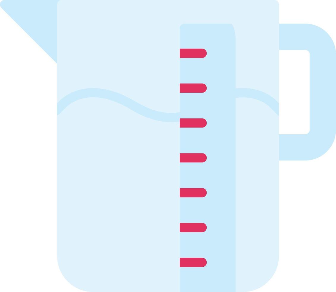 Measuring Jug Flat Icon vector