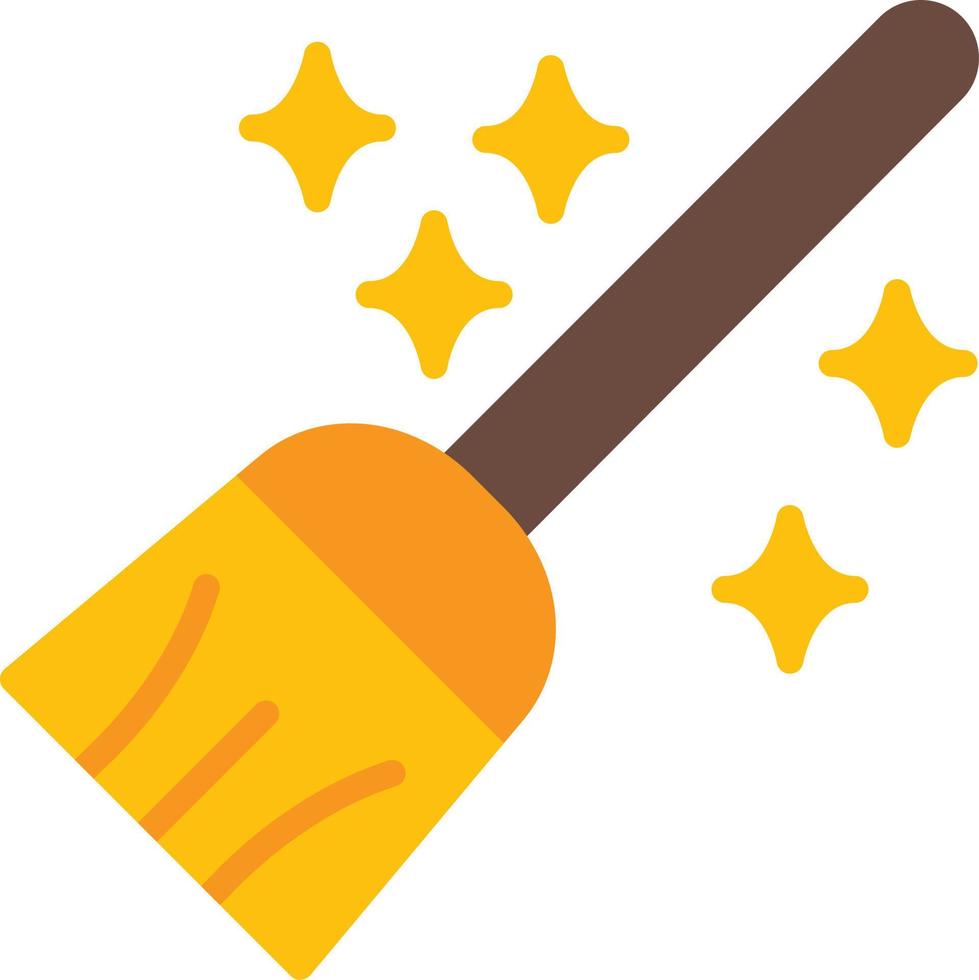 Broom Flat Icon vector