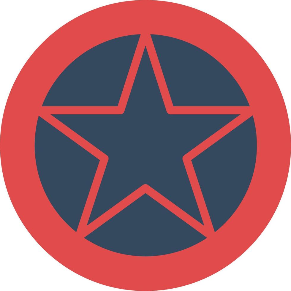 Star Pentagon Flat Icon vector