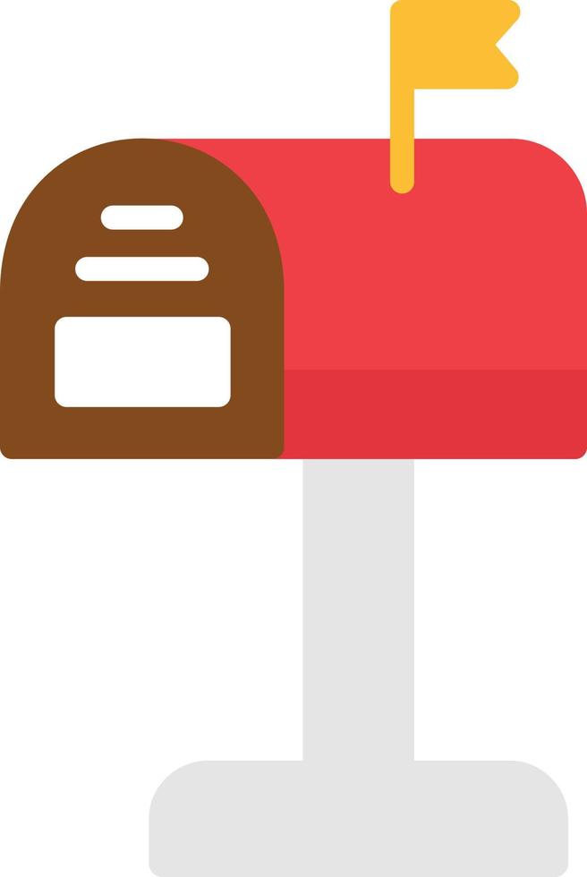 Mailbox Flat Icon vector