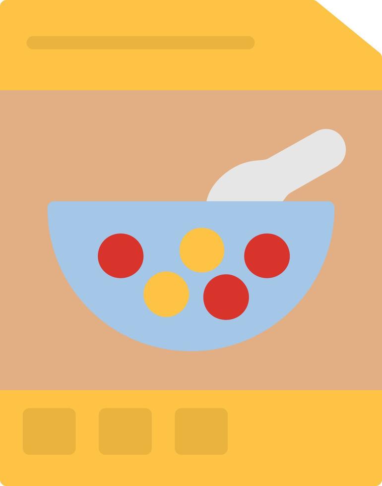 Cereal Flat Icon vector