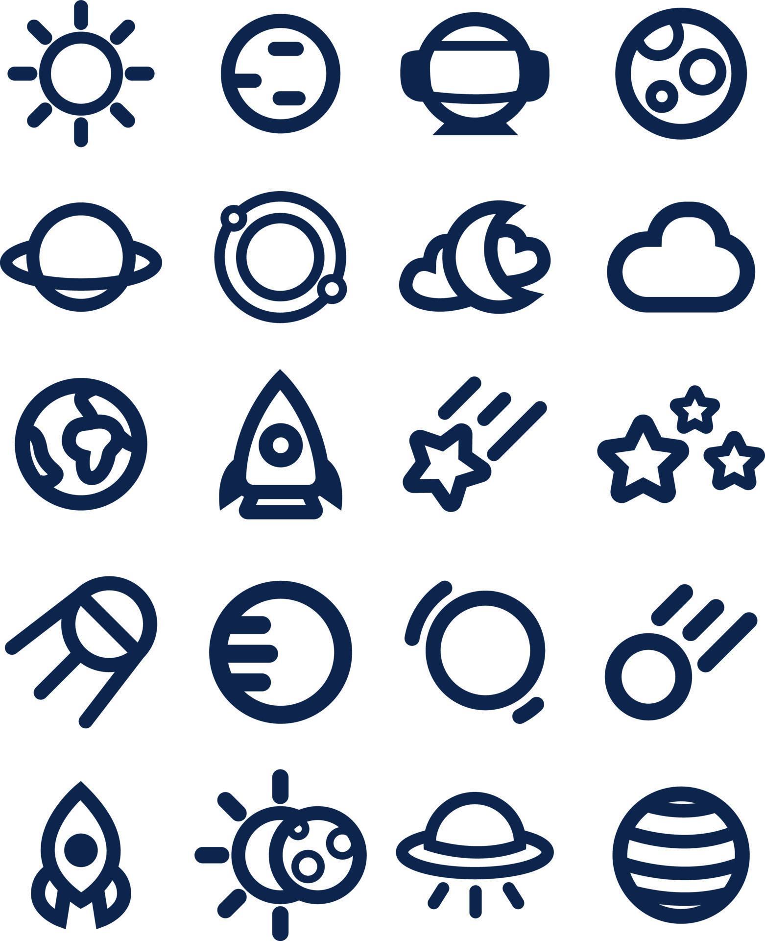 Space planets, illustration, vector, on a white background. 13663033