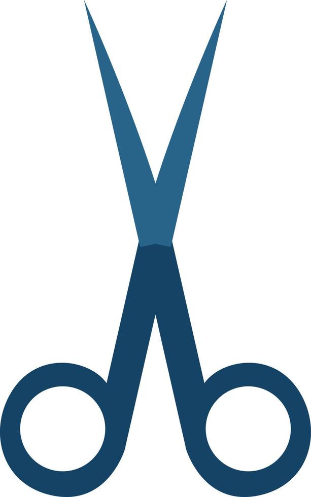 Hair scissors, icon illustration, vector on white background