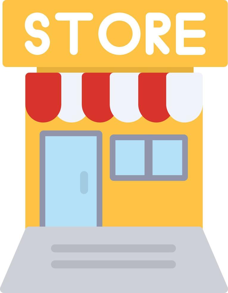 Store Flat Icon vector