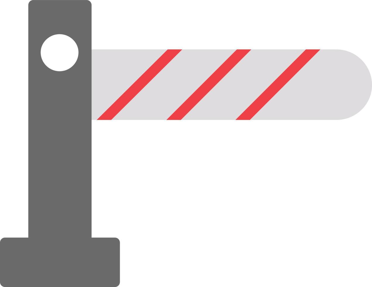 Barrier Flat Icon vector