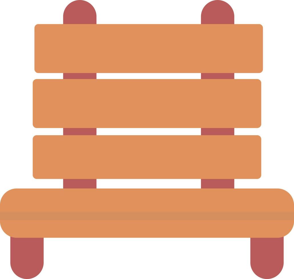 Bench Flat Icon vector