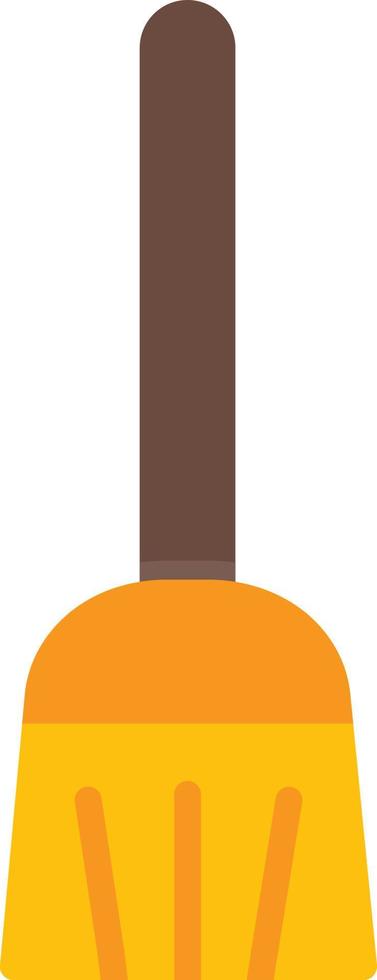 Flying Broom Flat Icon vector