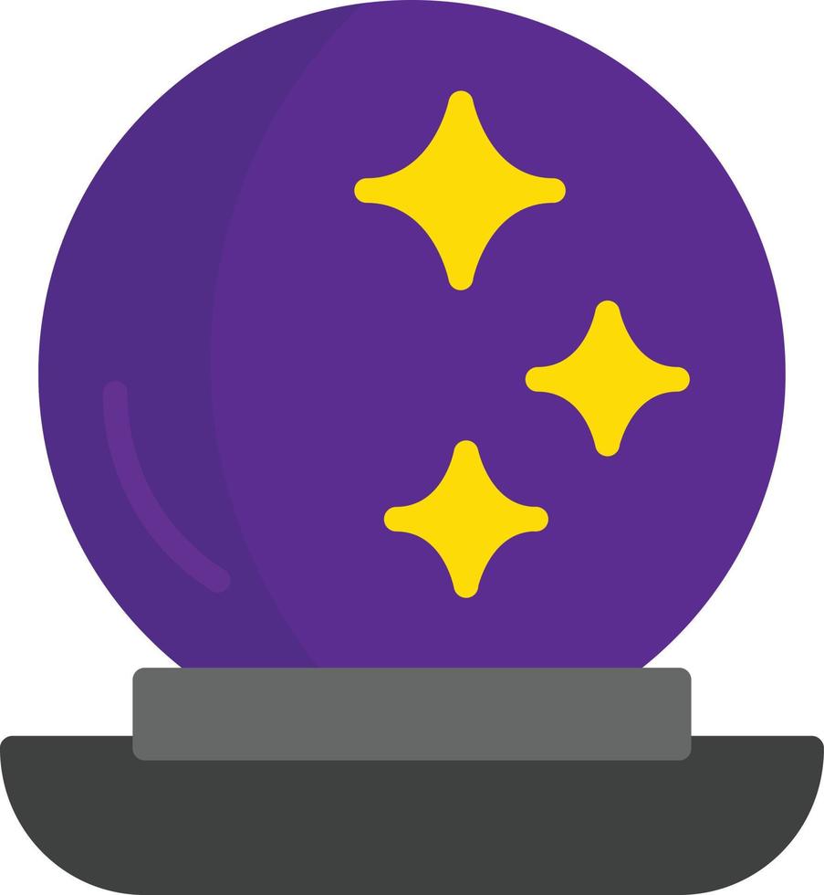 Magic Ball Flat Icon vector