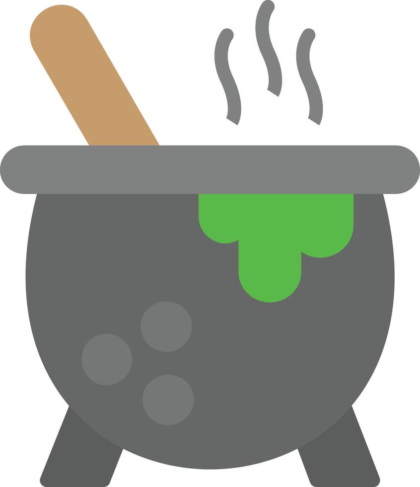 Cauldron Flat Icon vector