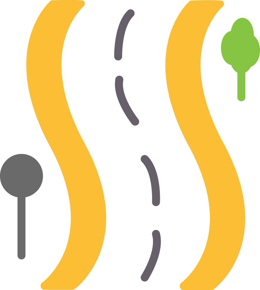 Road Flat Icon vector