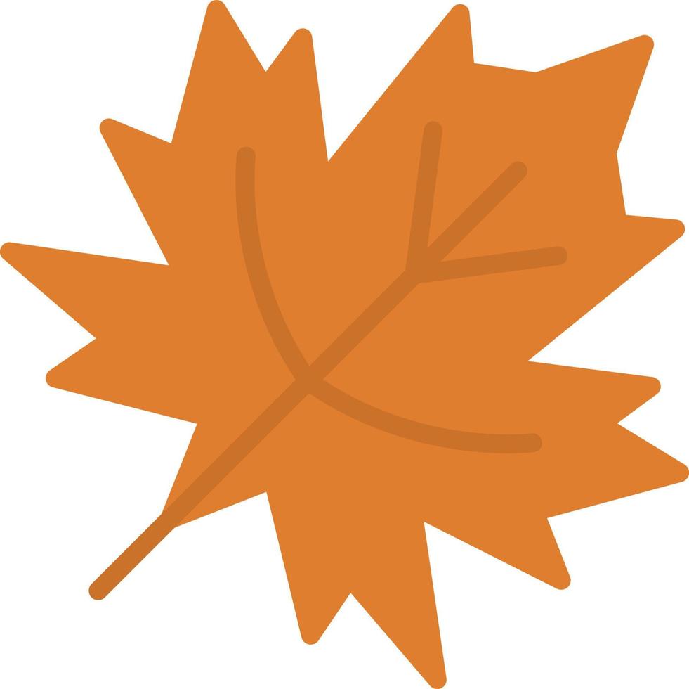 Dry Leaves Flat Icon vector