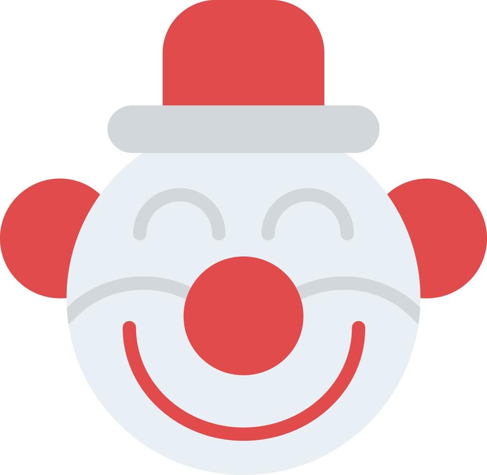 Clown Flat Icon vector
