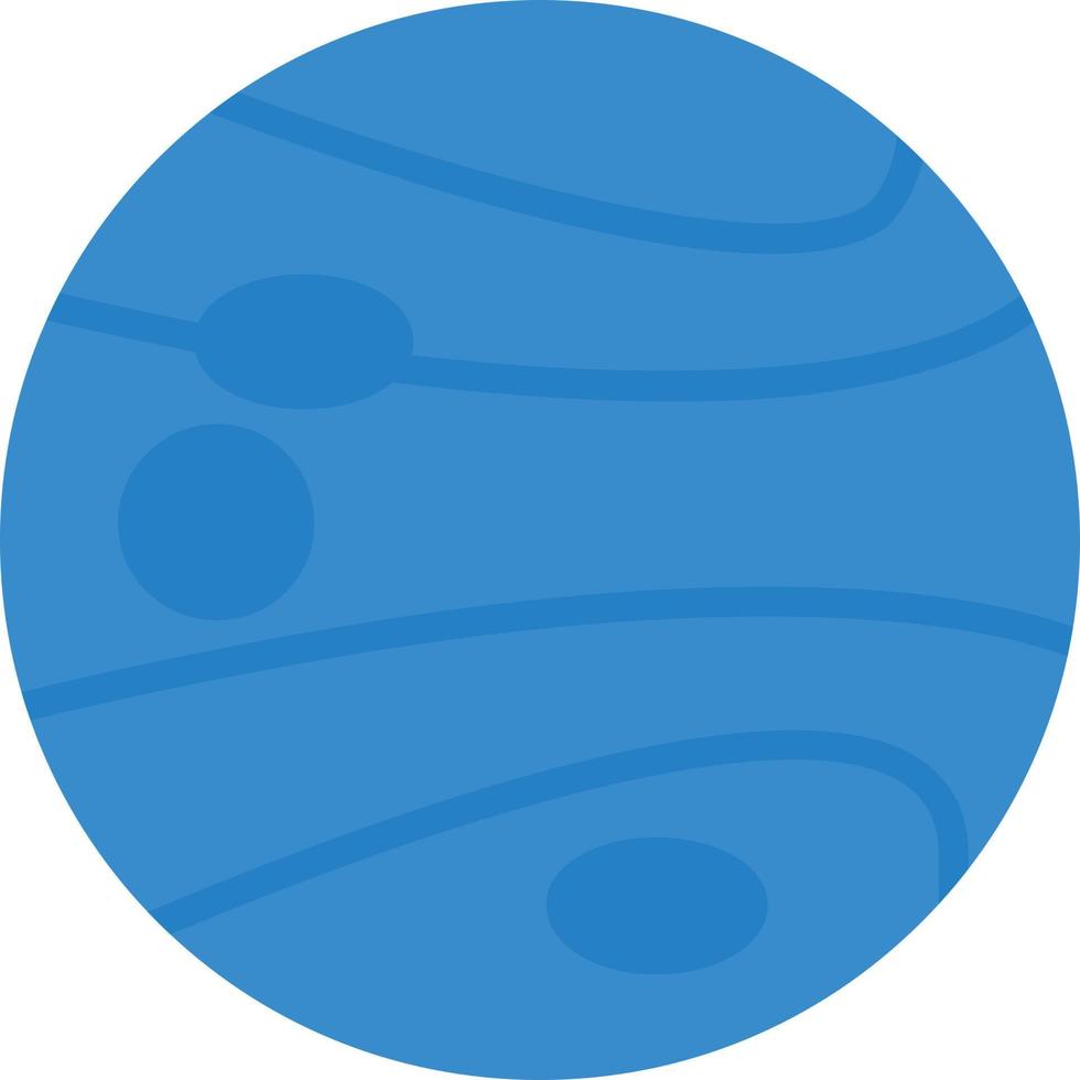 Neptune Flat Icon vector