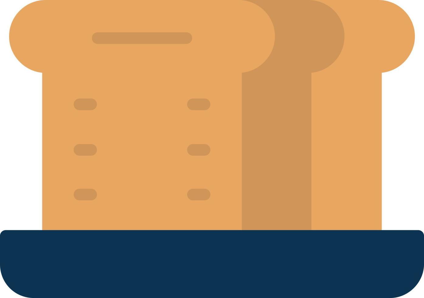 Flat Bread Flat Icon vector