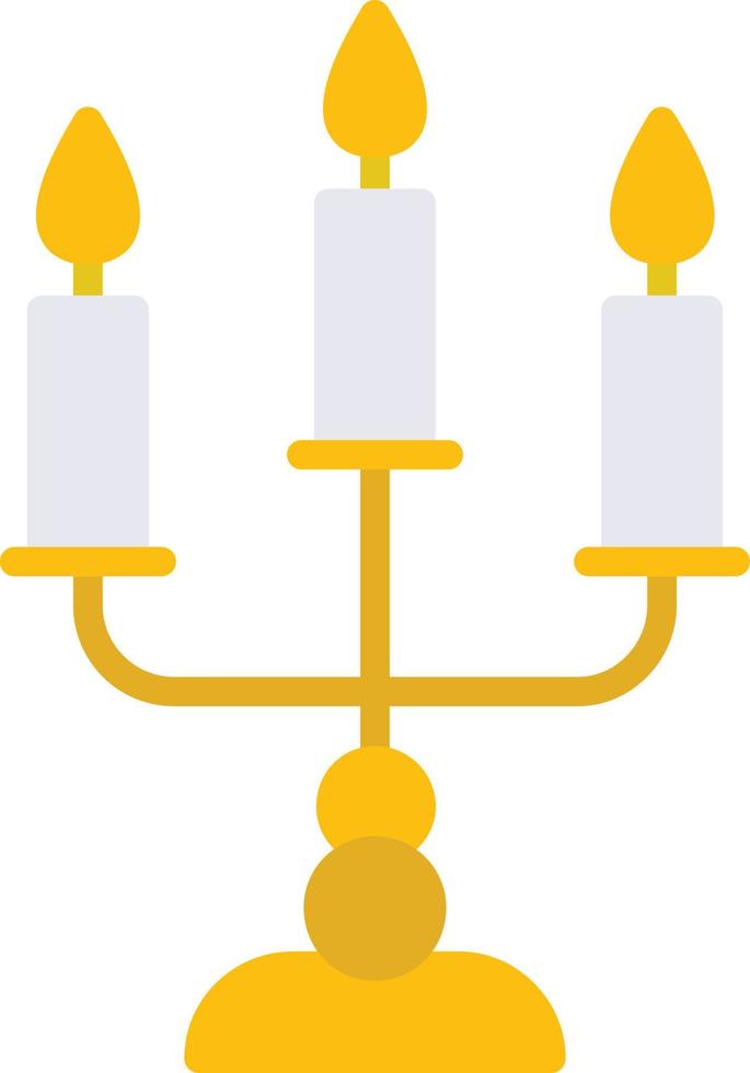 Candelabra Flat Icon vector