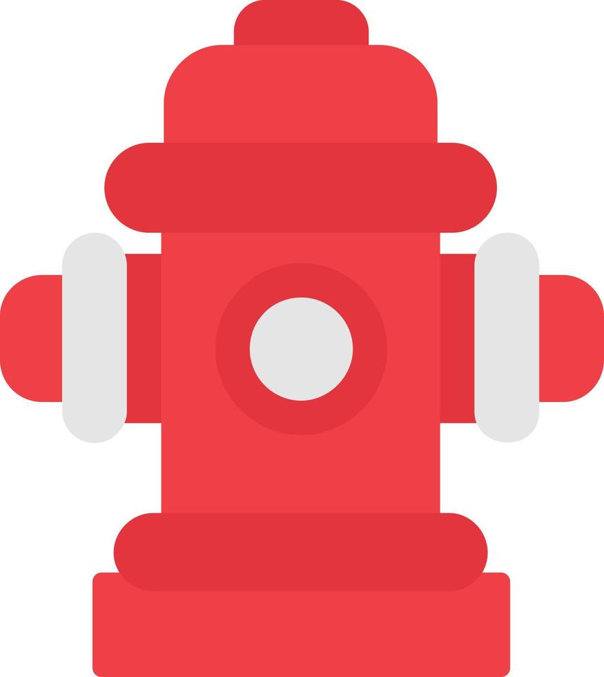 Fire Hydrant Flat Icon vector