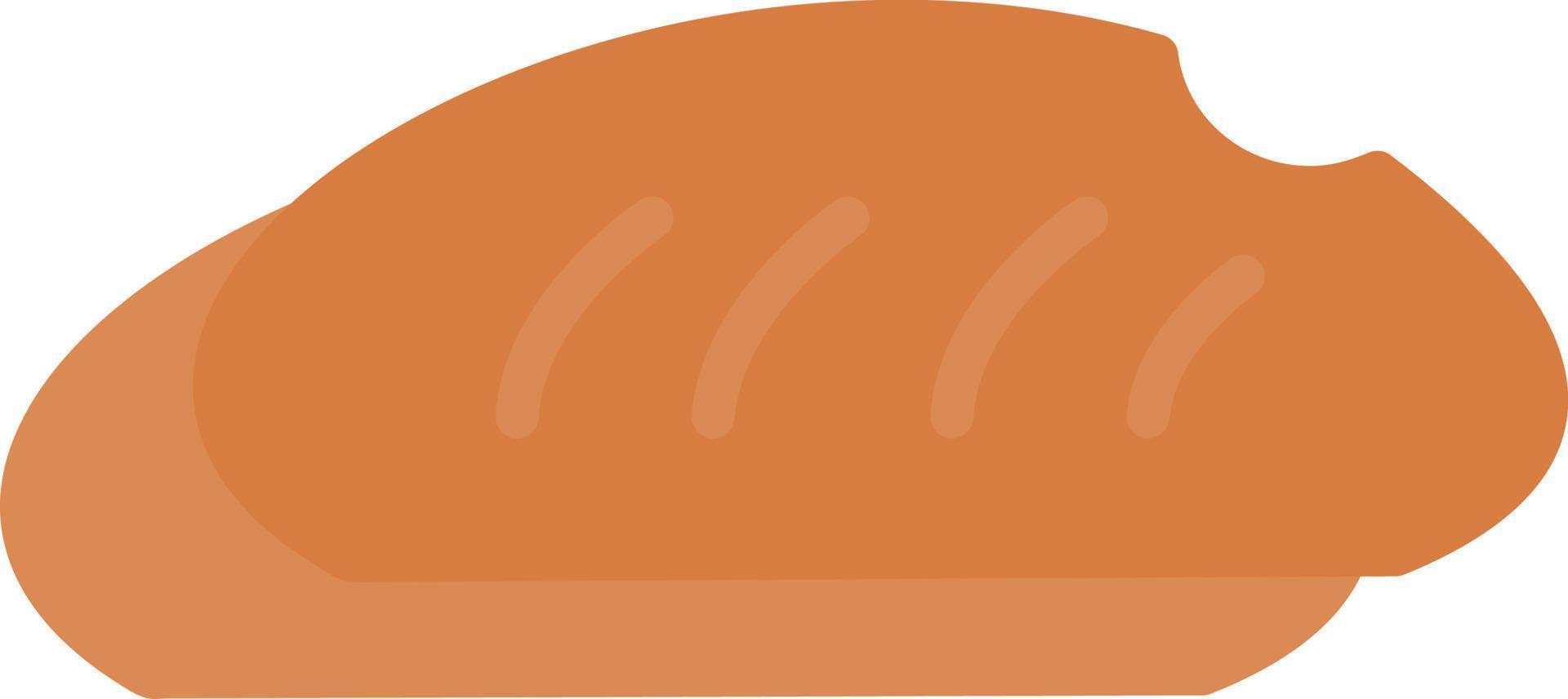icono de pan plano vector