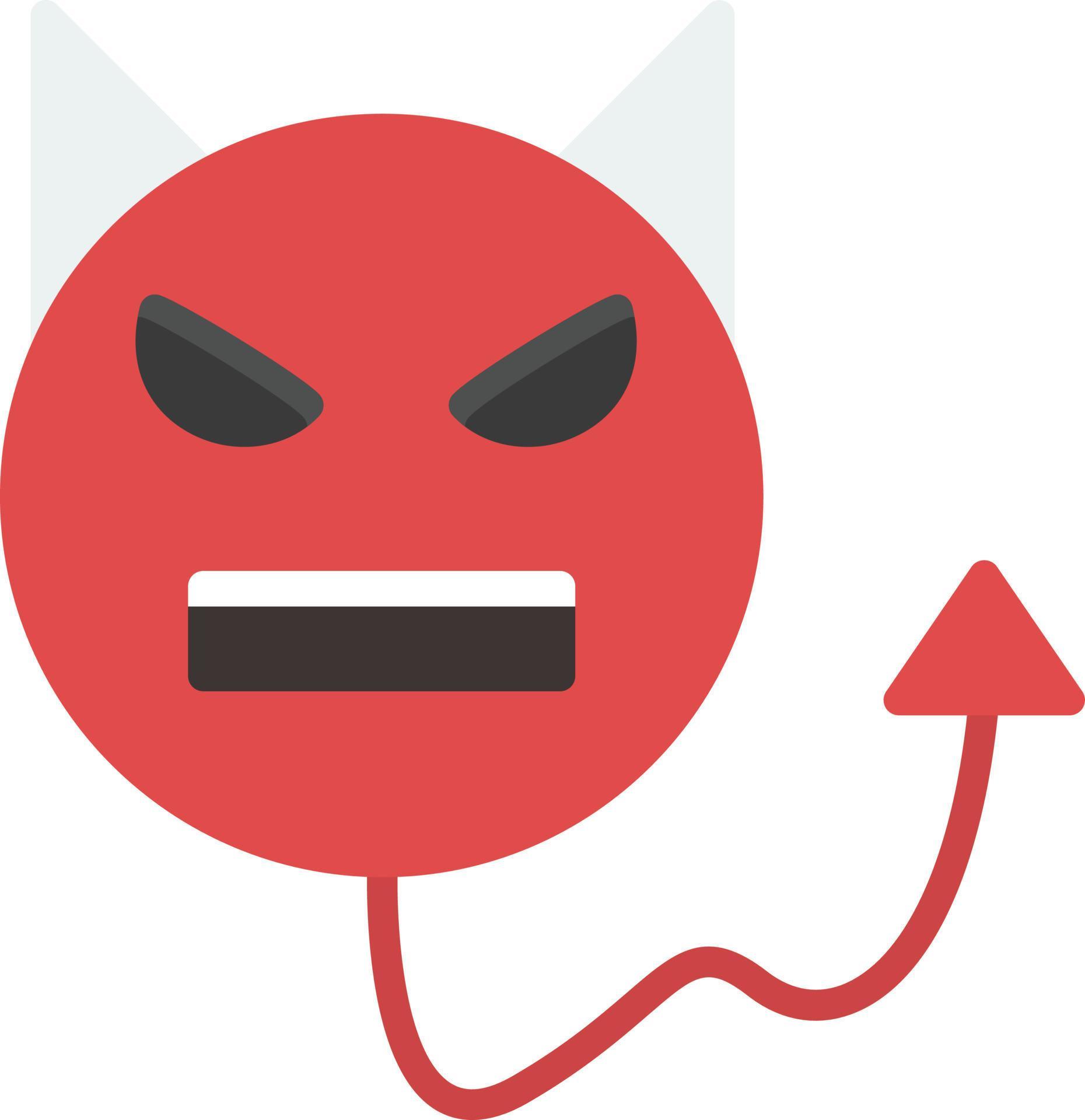 Devil Flat Icon 13663430 Vector Art at Vecteezy