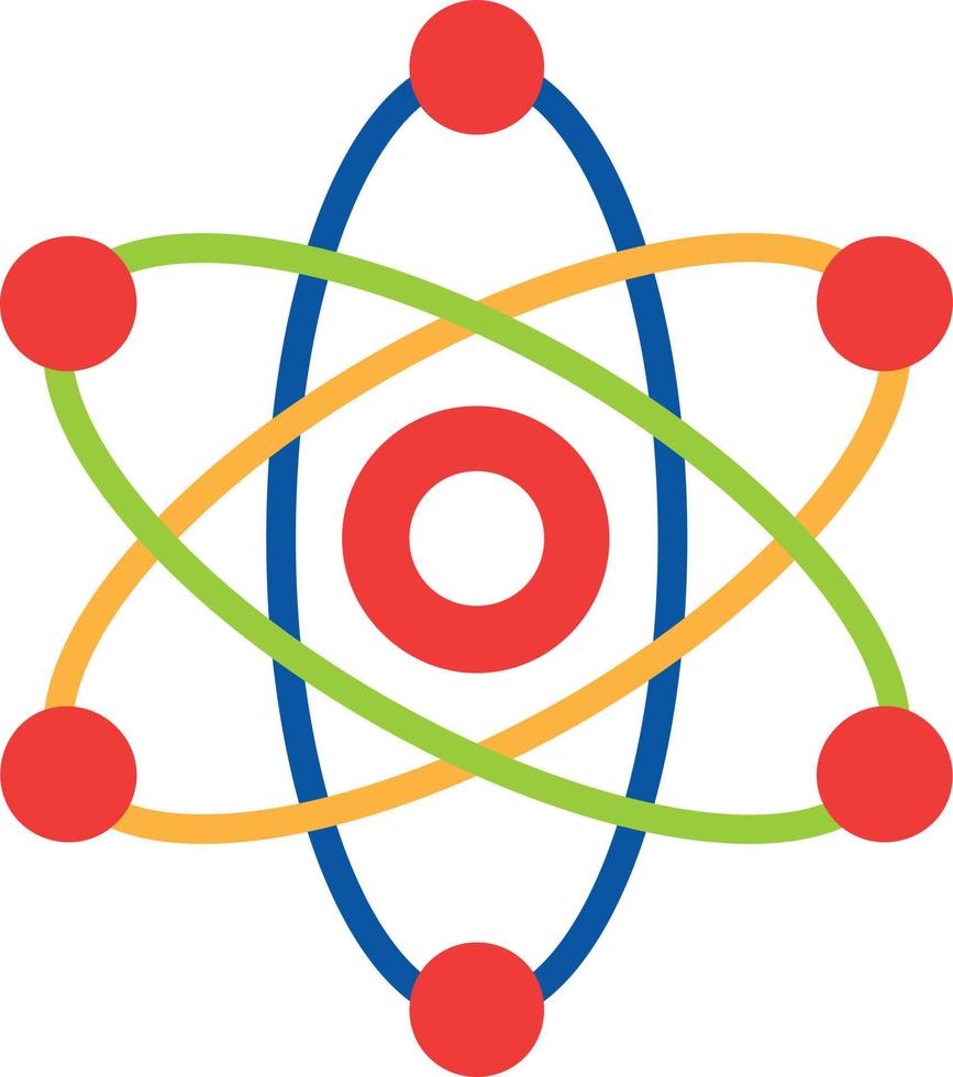 Atom Flat Icon vector