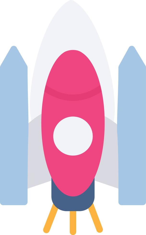 Space Shuttle Flat Icon vector