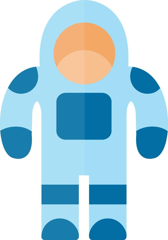 traje de astronauta icono plano vector