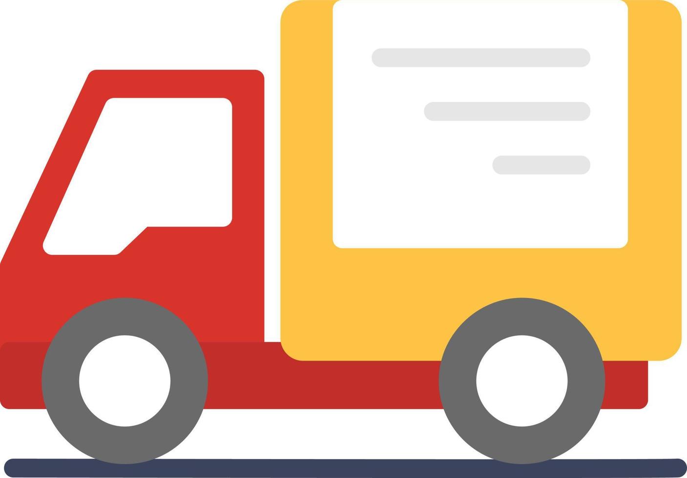 Delivery Truck Flat Icon vector