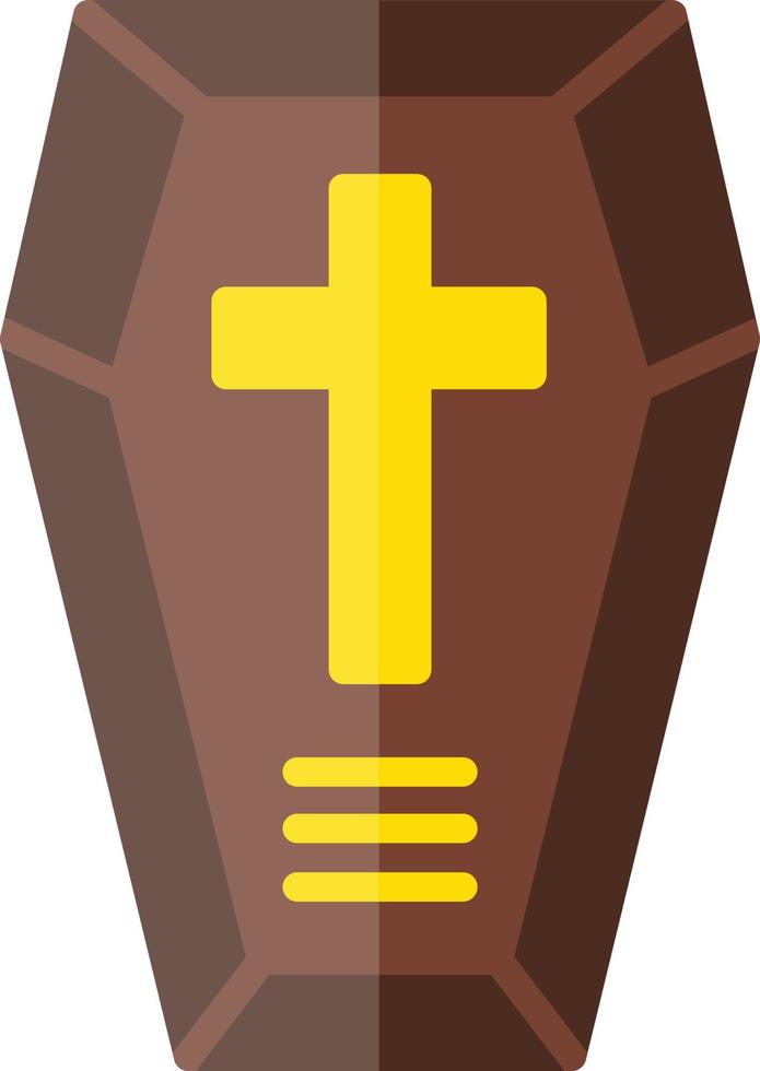 Coffin Flat Icon vector