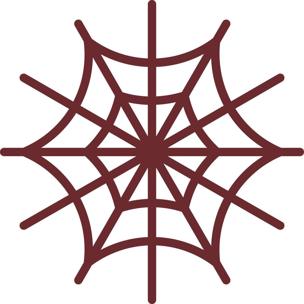 Spider Web Flat Icon vector