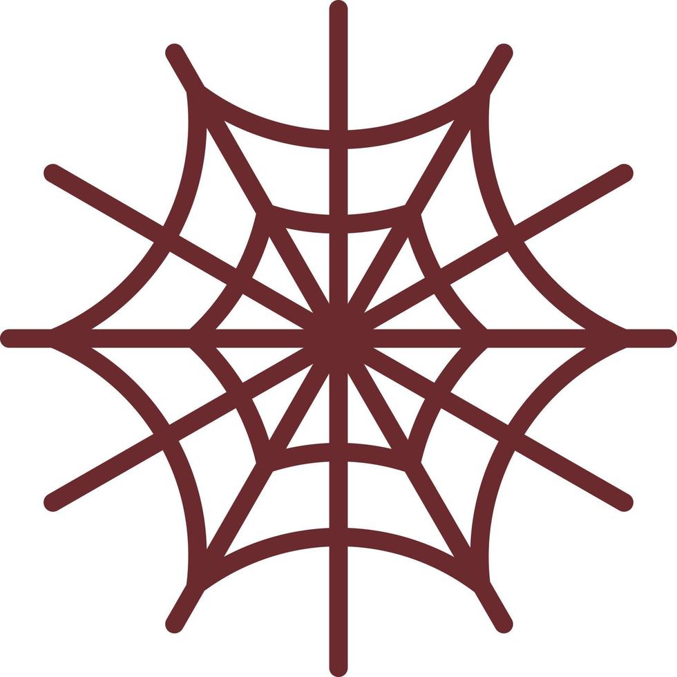 Spider Web Flat Icon vector