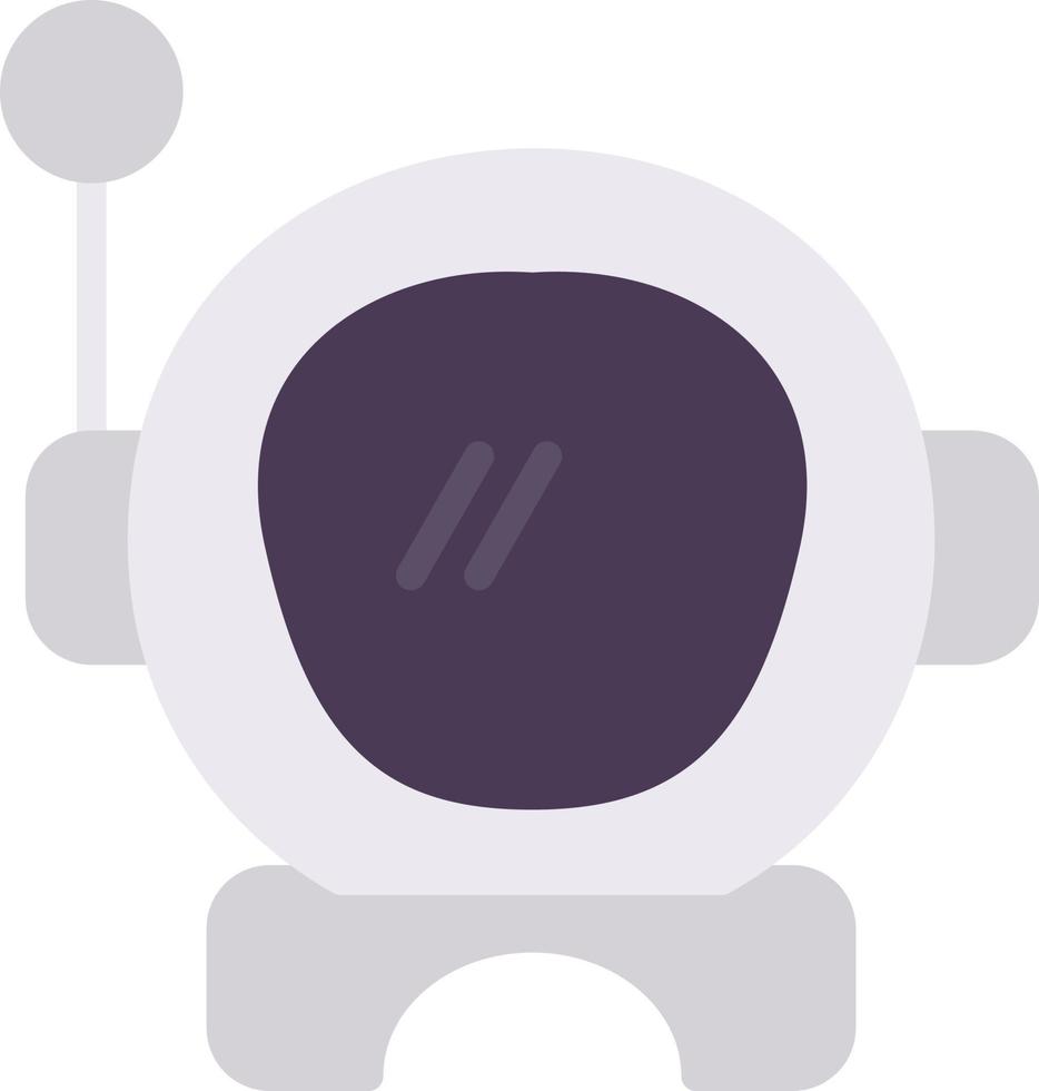 Astronaut Helmet Flat Icon vector